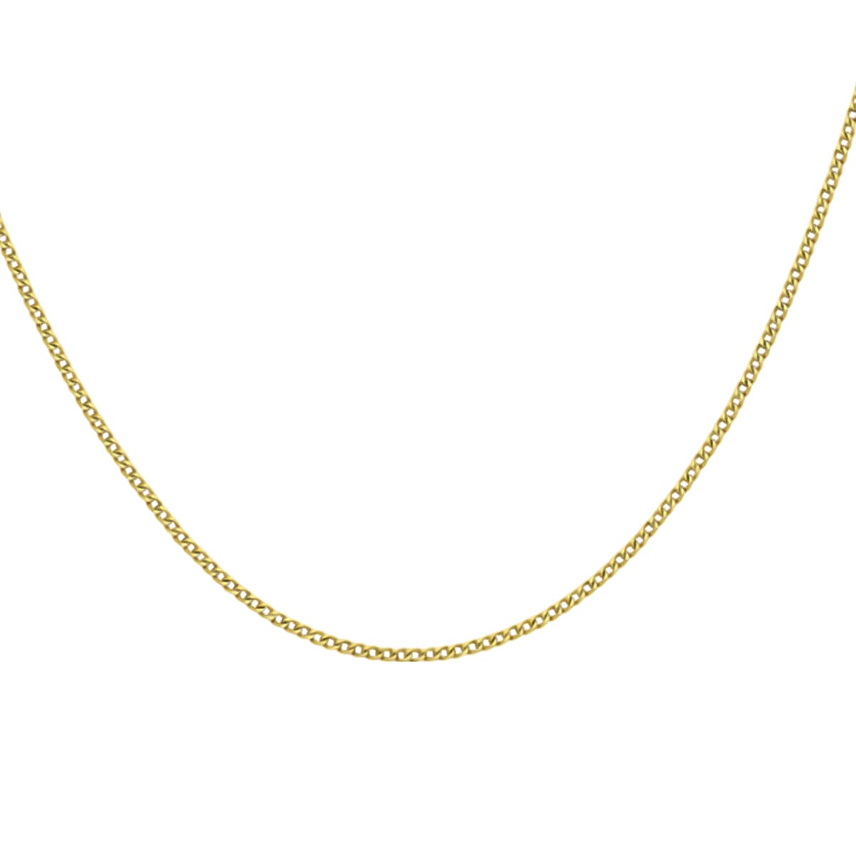 Vicenza Closeout - 9K Yellow Gold Curb Chain (Size - 24) 2.40 grams 7722968 1