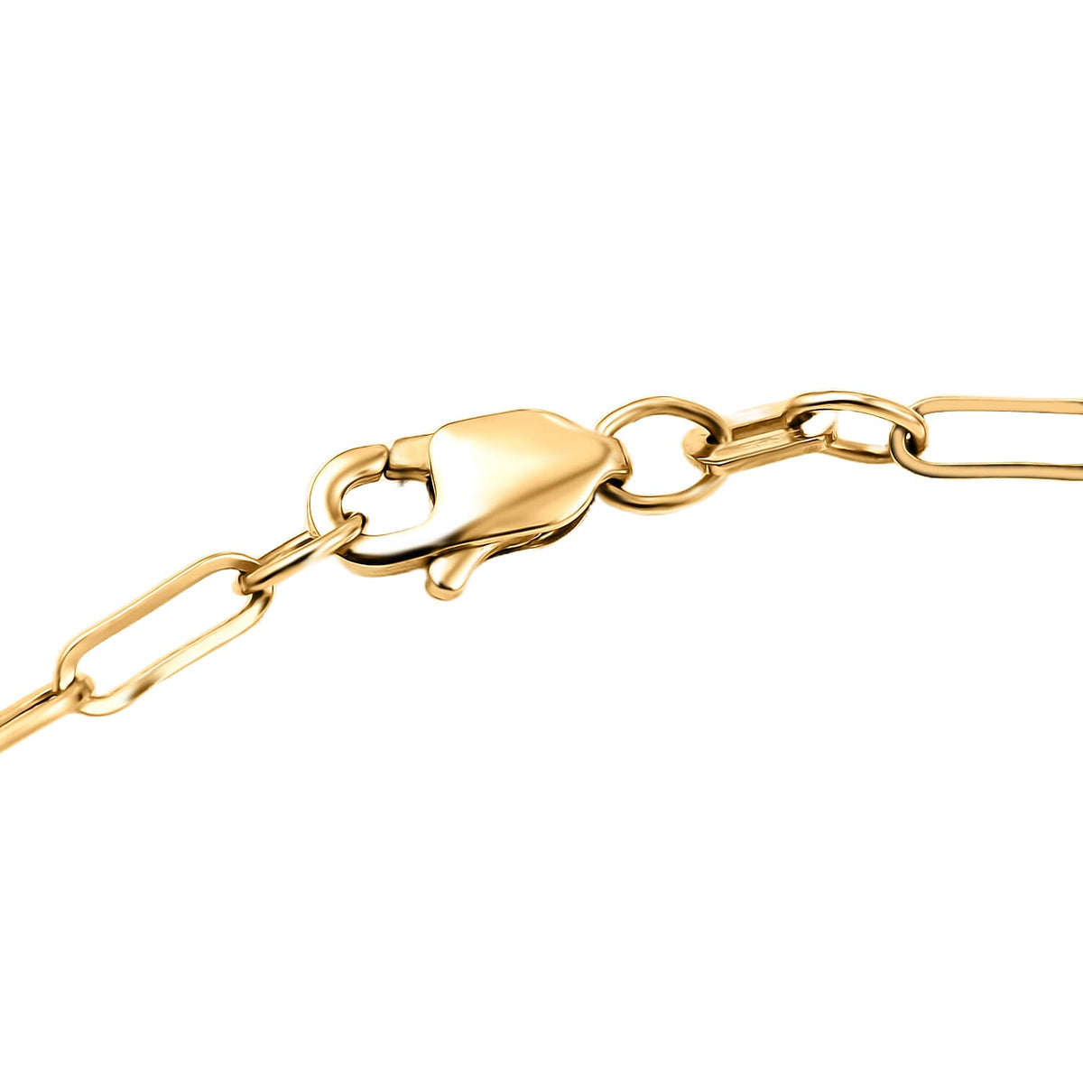 Vicenza Closeout - 9K Yellow Gold Paperclip Necklace (Size - 30) 7724250 5