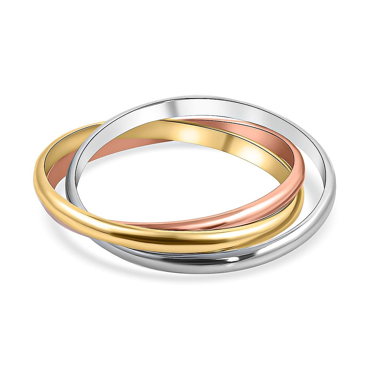 Vicenza Closeout - Designer Inspired 9K Yellow, White and Rose Gold Ring 7319320 6