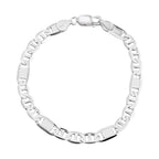 Vicenza Closeout - Designer Inspired Sterling Silver Bracelet (Size -7.5), Silver Wt. 8.55 Gms