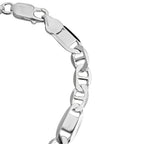 Vicenza Closeout - Designer Inspired Sterling Silver Bracelet (Size -7.5), Silver Wt. 8.55 Gms