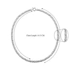 Vicenza Closeout - Handmade Italian Sterling Silver Byzantine Necklace (Size - 20), Silver Wt. 23.8 Gms