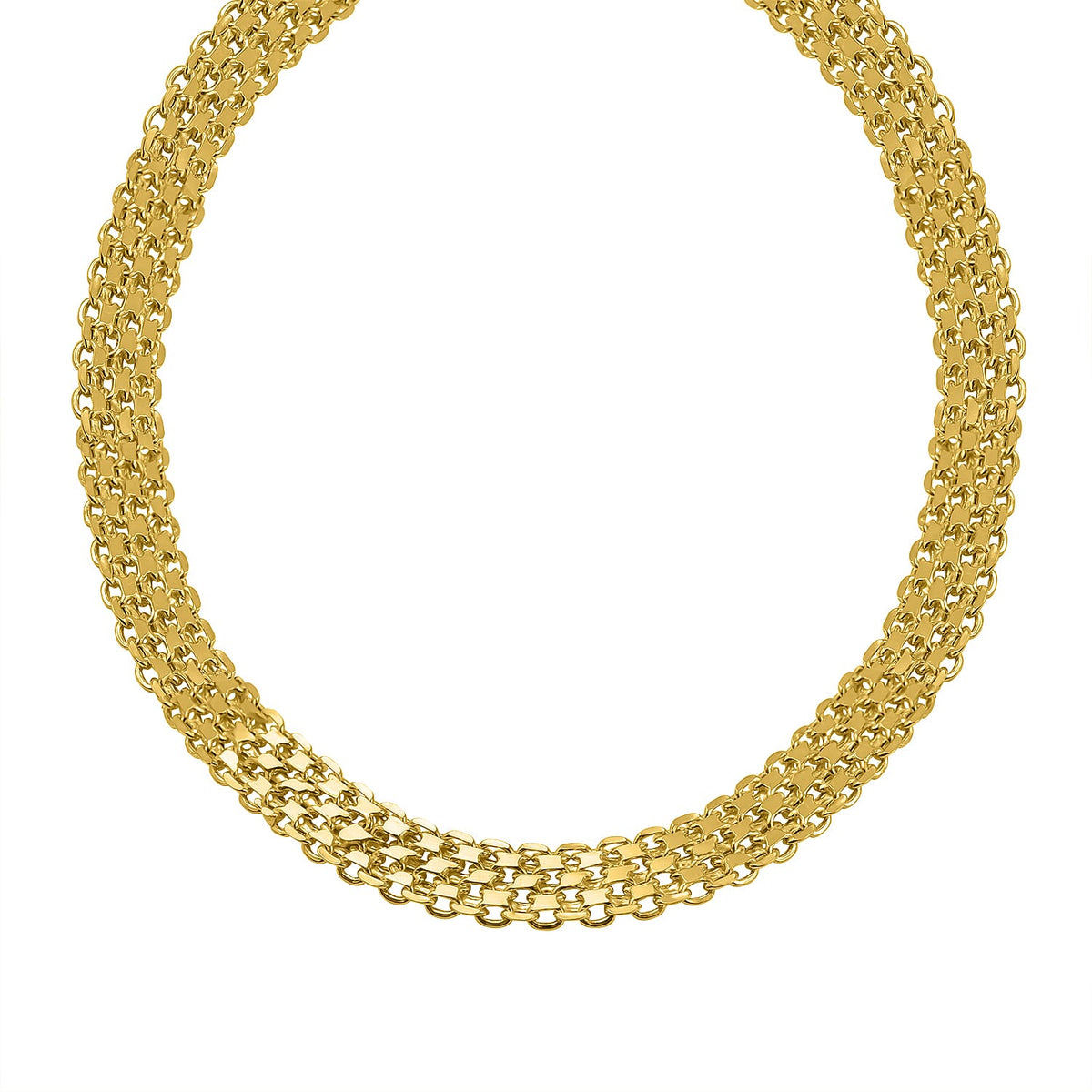 Vicenza Collection - Sterling Silver Bismark Necklace (Size - 20) 7725073 0