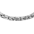 Vicenza Closeout - Sterling Silver Byzantine Bracelet (Size - 7.5), Silver Wt. 9.50 Gms