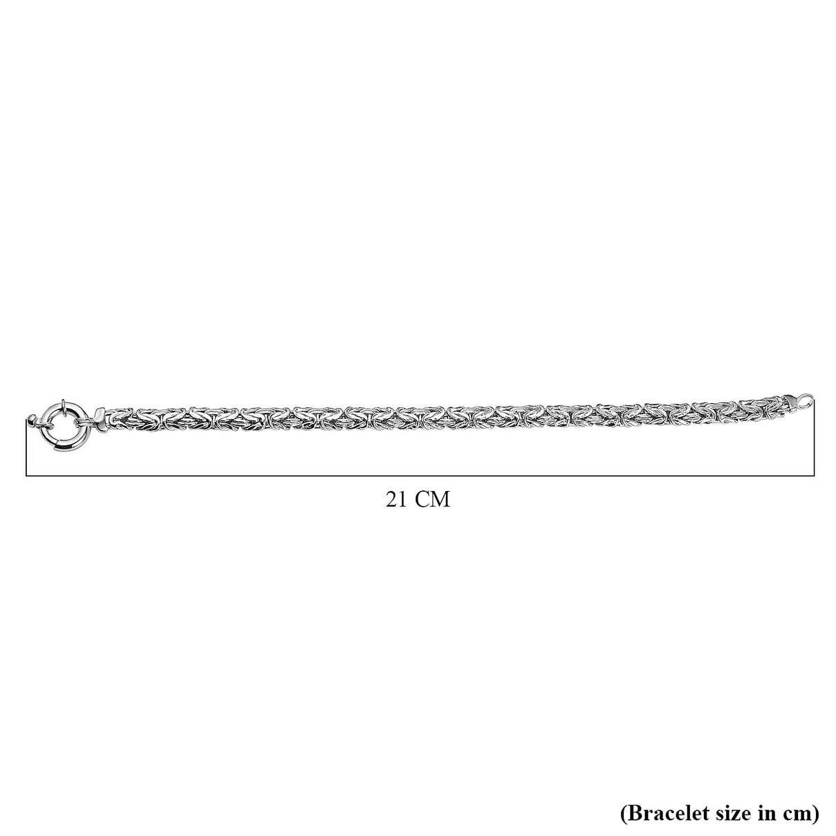 Vicenza Closeout - Sterling Silver Byzantine Bracelet (Size - 7.5), Silver Wt. 9.50 Gms 7657042 6