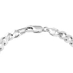Vicenza Closeout Sterling Silver Curb Bracelet (Size - 8), Silver Wt 17.40 Gms