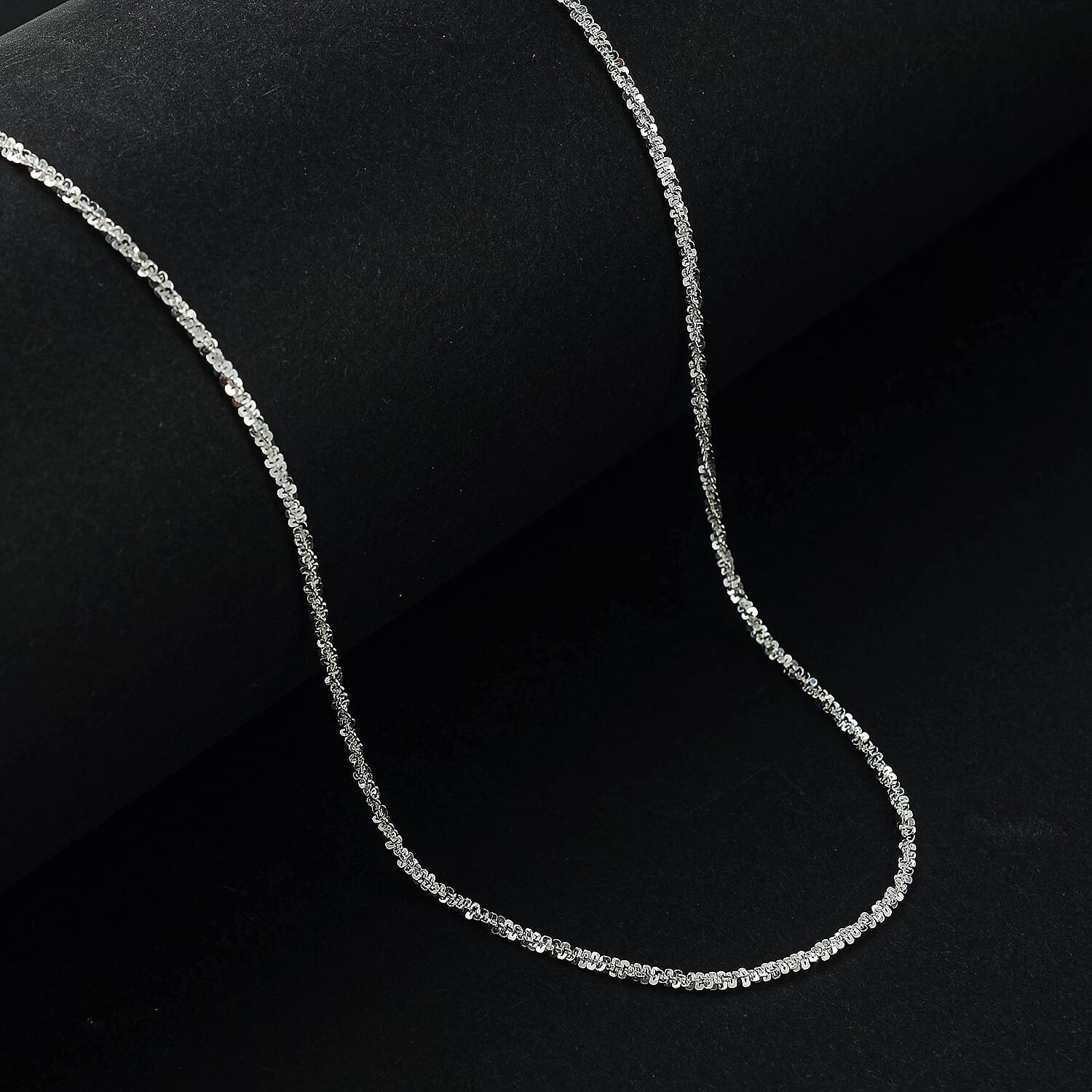Vicenza Closeout - Sterling Silver Diamond Cut 30 Inch Rock Necklace 7566750 1