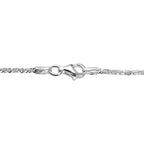 Vicenza Closeout - Sterling Silver Diamond Cut 30 Inch Rock Necklace