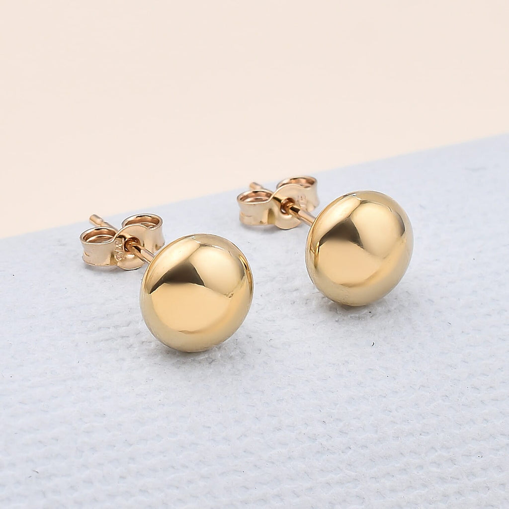 Hatton Garden Close Out Deal- 9K Yellow Gold Stud Earrings (with Push Back)