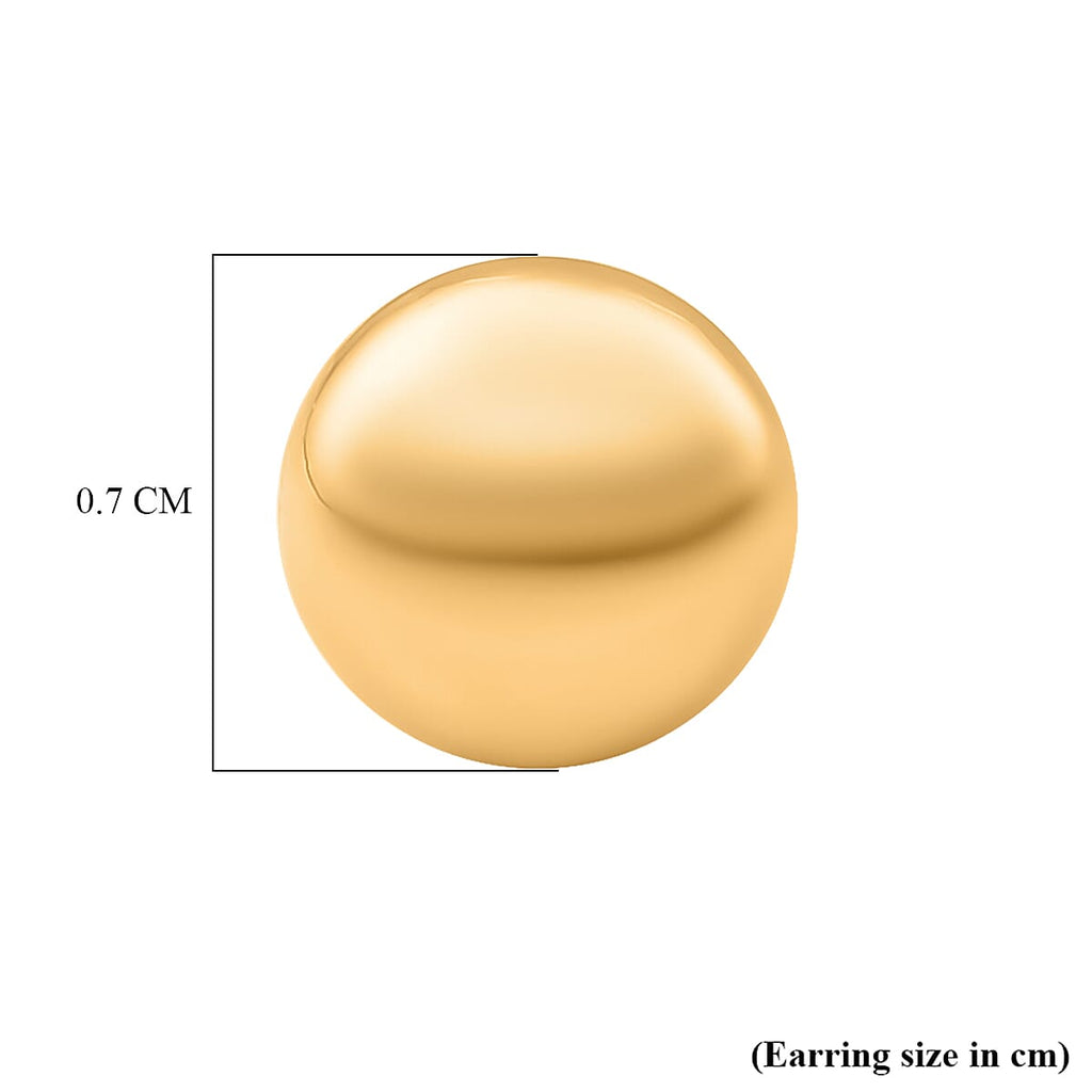 Hatton Garden Close Out Deal- 9K Yellow Gold Stud Earrings (with Push Back)