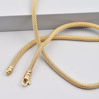 9K Yellow Gold Popcorn Snake Necklace (Size - 20) With Lobster Clasp, Gold Wt. 10.48 Gms