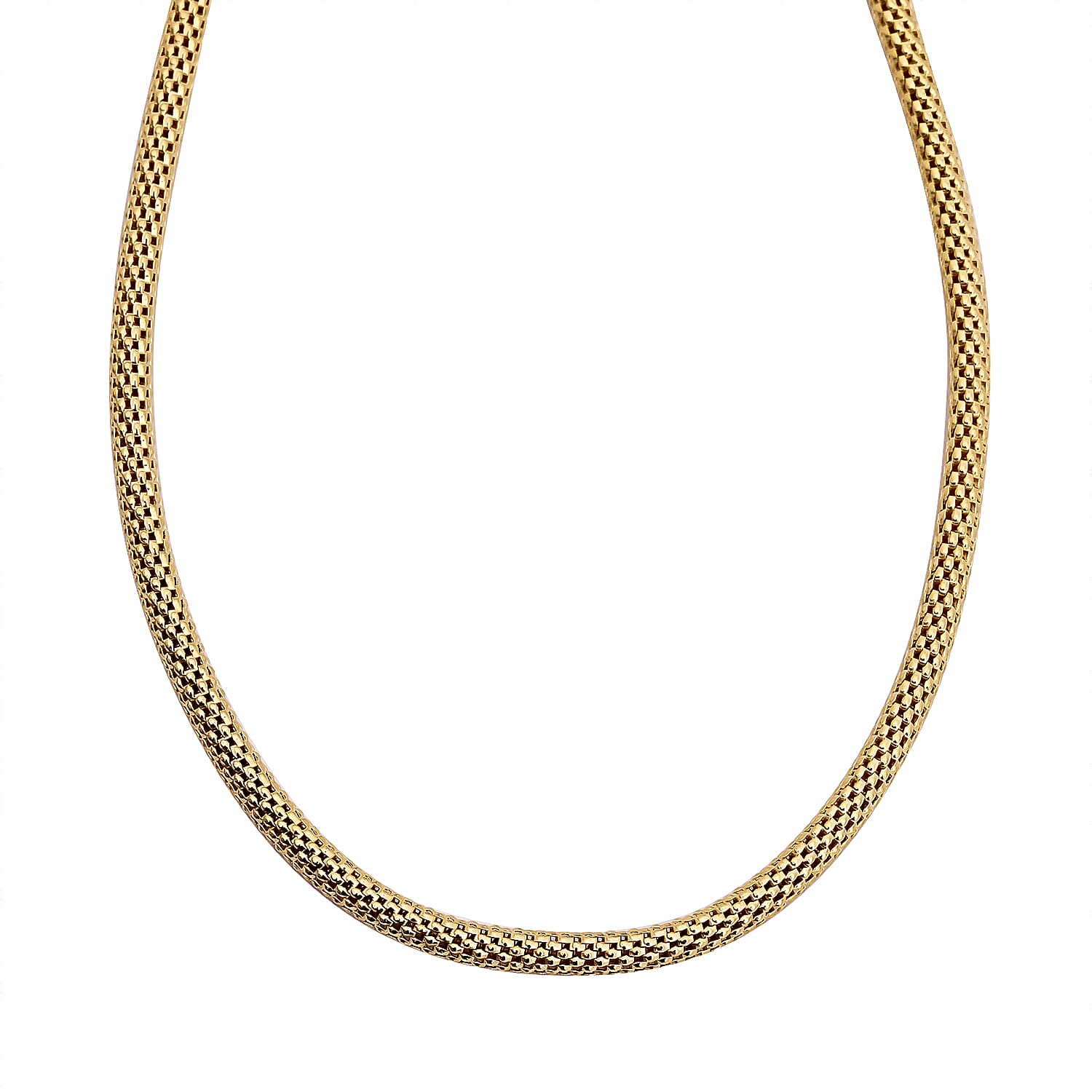 Vicenza Collection 9K Yellow Gold Necklace in Popcorn Snake Pattern Size 20, Gold Wt. 10.48 Gms 8730123 3