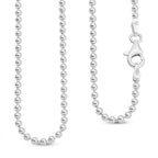 Sterling Silver Ball Bead Chain (Size 20) with Lobster Clasp, Silver Wt. 5.90 Gms.