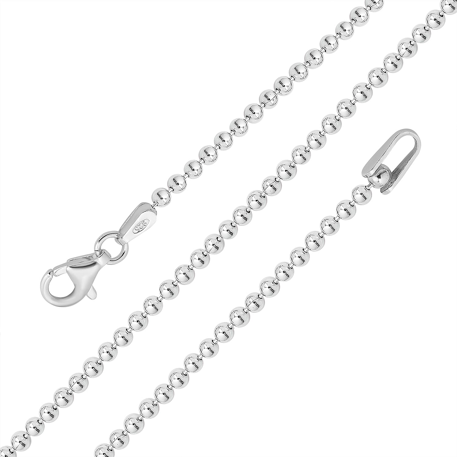Vicenza Collection Ball Chain in Sterling Silver Size 20 Inch 3593450 1