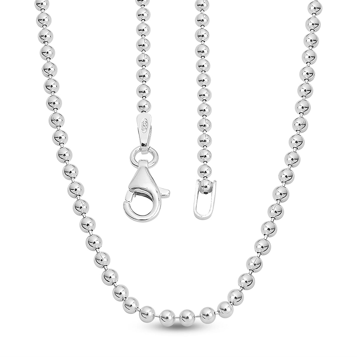 Vicenza Collection Ball Chain in Sterling Silver Size 20 Inch 3593450 3