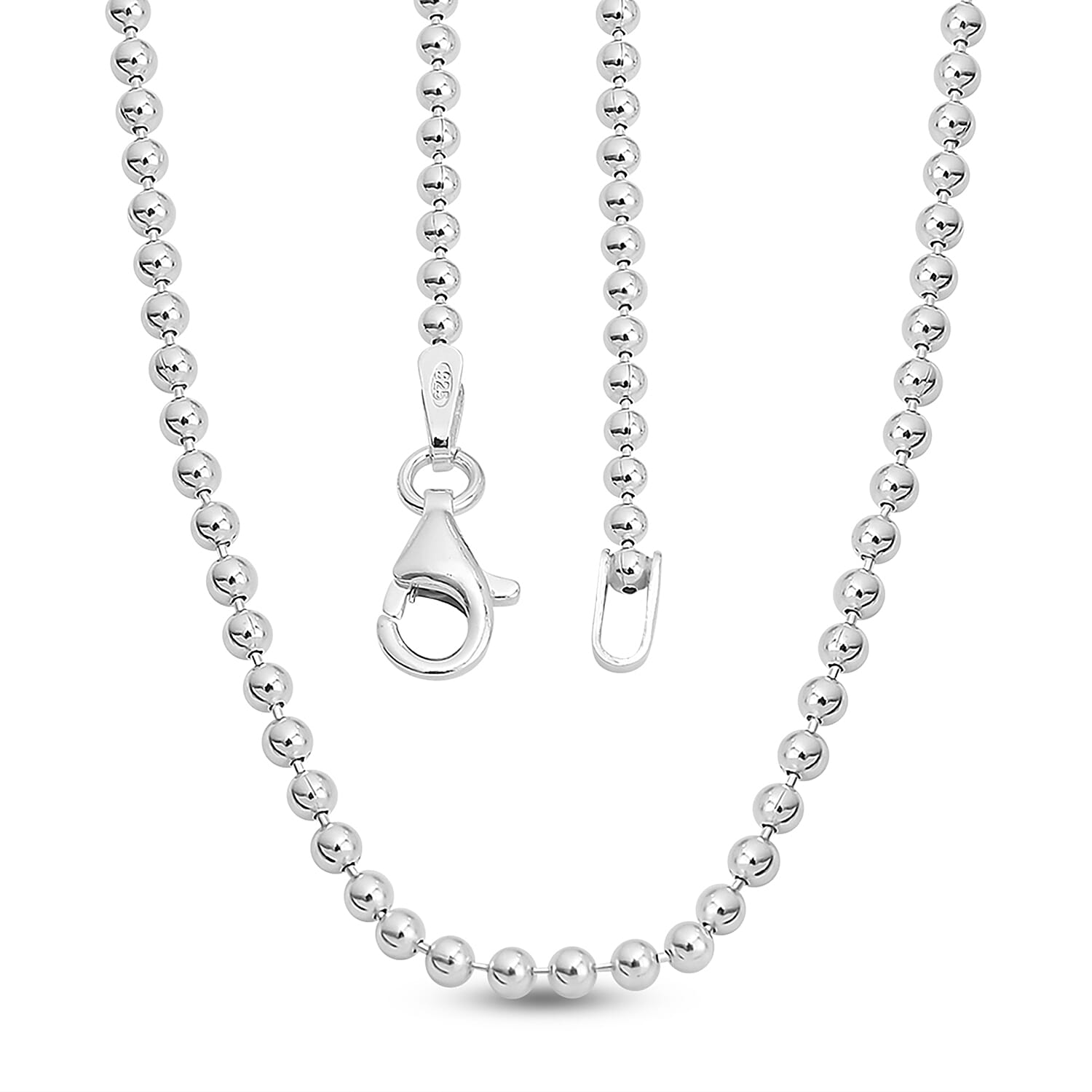 Vicenza Collection Ball Chain in Sterling Silver Size 20 Inch 3593450 3