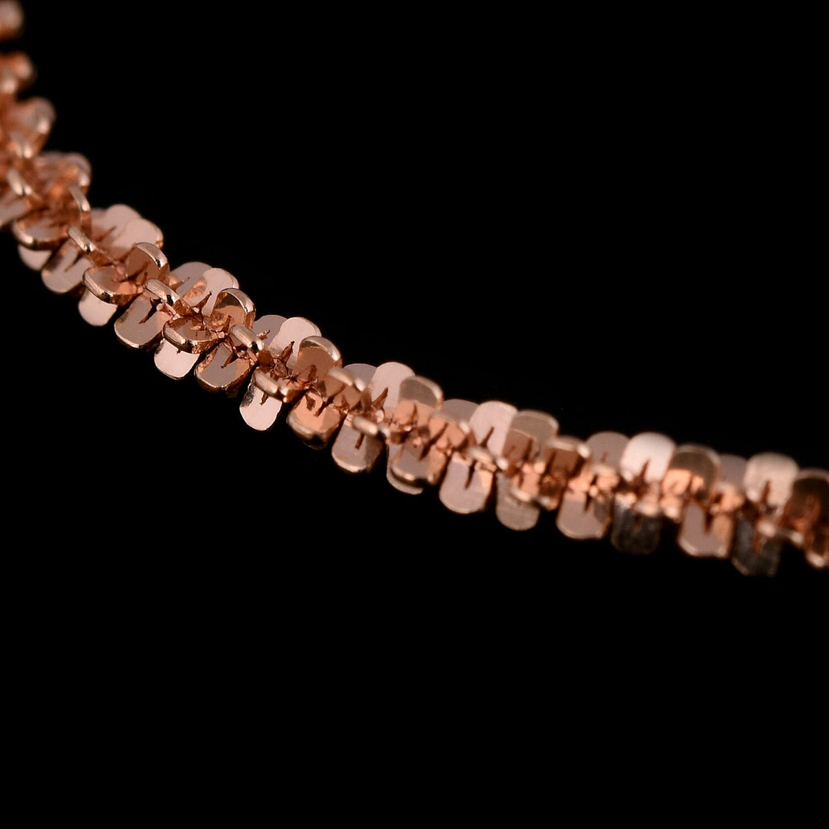 Vicenza Collection Italian Made Alternate Margarita Chain in Rose Gold Overlay Sterling Silver 24 Inches 6872216 1