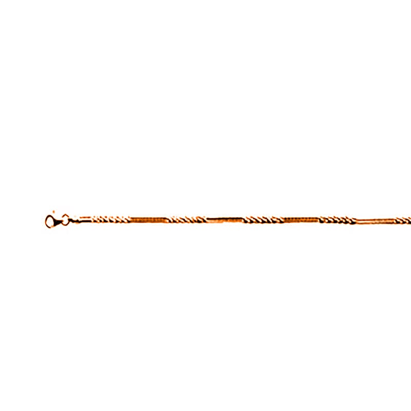 Vicenza Collection Rose Gold Overlay Sterling Silver Alternate Margarita Necklace (Size 18) with Lobster Clasp 6872202 0