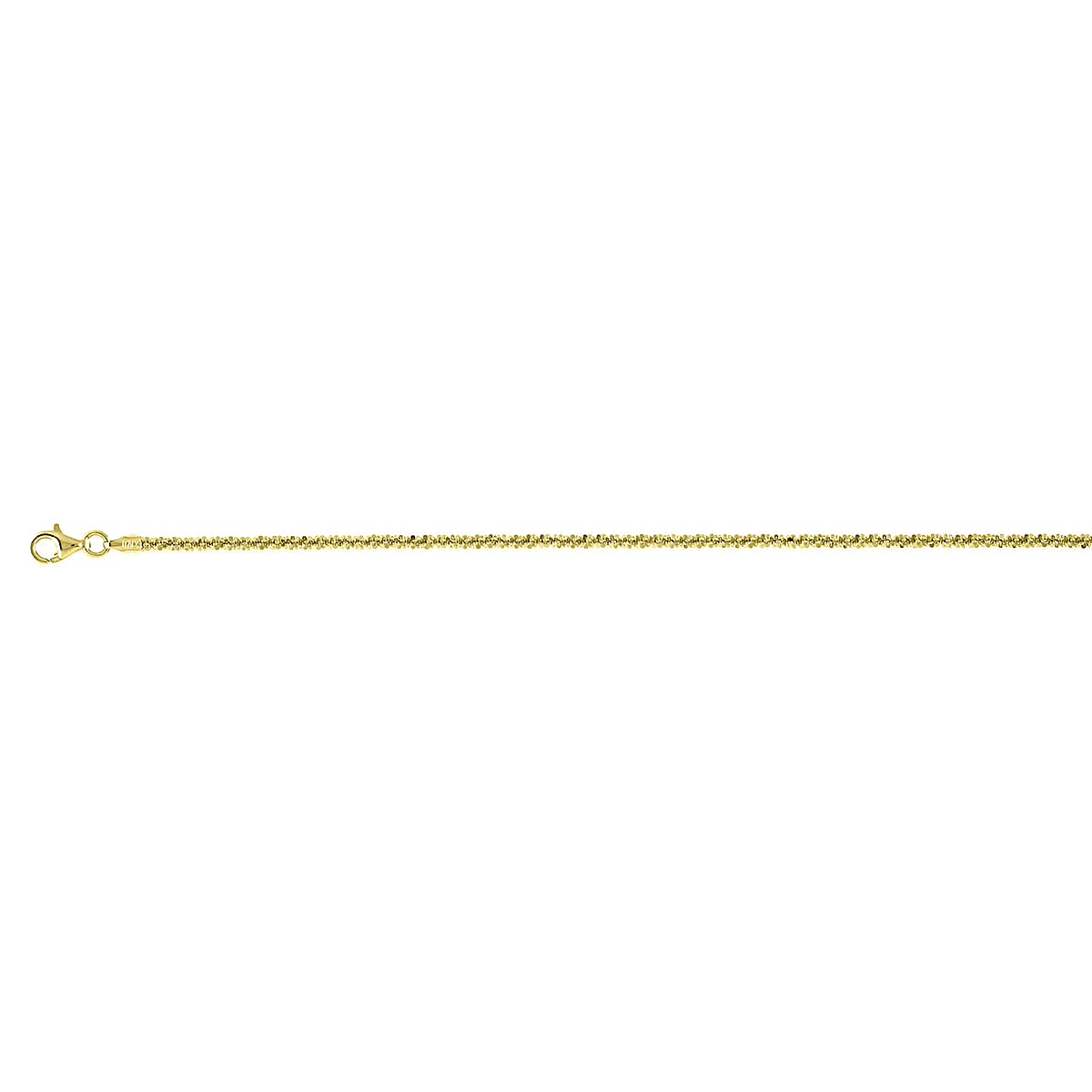 Vicenza Collection Sterling Silver Bracelet (Size - 7.5) with Lobster Clasp in Yellow Gold Plating V32733736 0