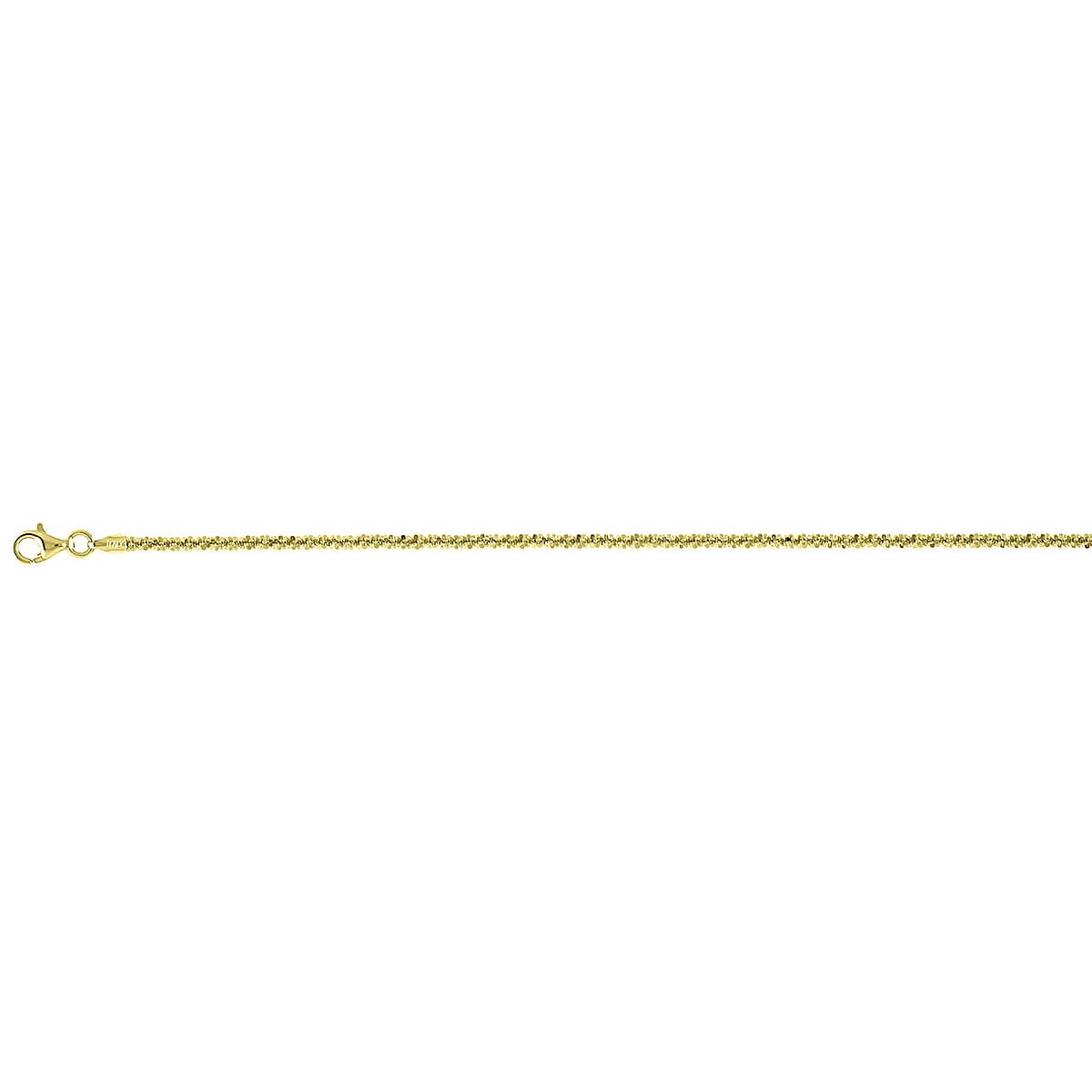 Vicenza Collection Sterling Silver Bracelet (Size - 7) with Lobster Clasp in Yellow Gold Plating 8183811 0