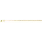 Vicenza Collection Sterling Silver Bracelet (Size - 7) with Lobster Clasp in Yellow Gold Plating