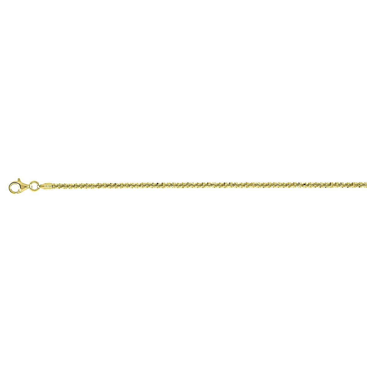 Vicenza Collection Sterling Silver Bracelet (Size - 8) with Lobster Clasp in Yellow Gold Plating V32701513 0