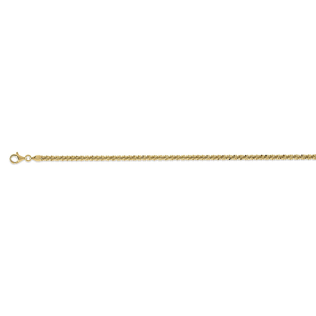 Vicenza Collection Sterling Silver Bracelet (Size - 8) with Lobster Clasp in Gold Plating 8183849 0