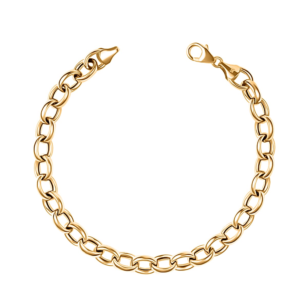 Vicenza Coseout Deal - 9K Yellow Gold Belcher Bracelet (Size - 7.5), Gold Wt. 4.61 Gms 7645709 0