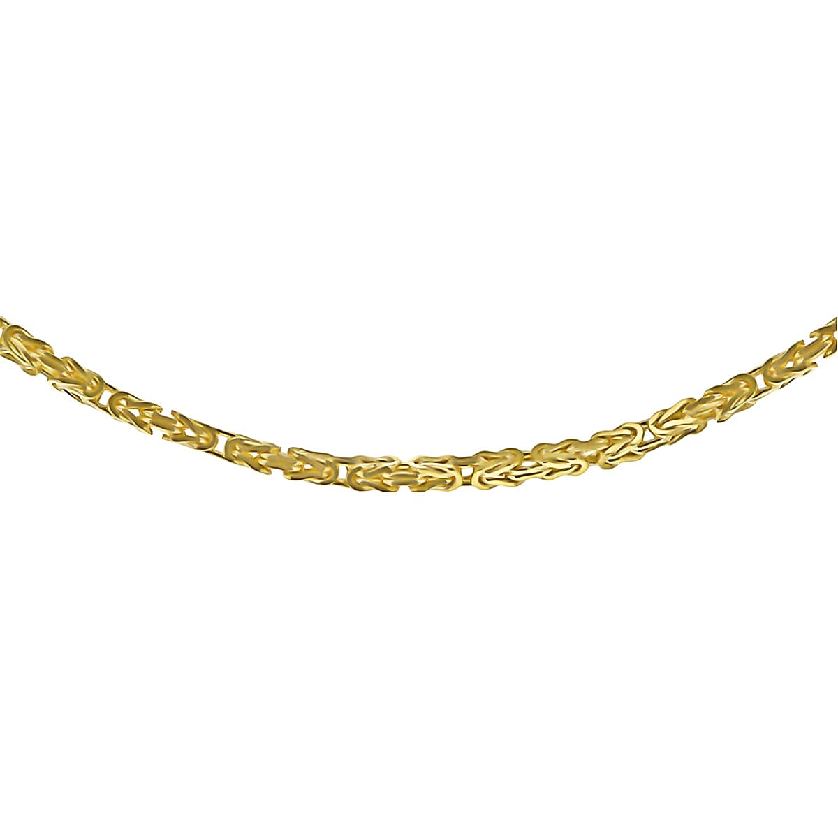Hatton Garden Closeout - 9K Yellow Gold SOLID Byzantine Necklace (Size - 18), Gold Wt 9.45 Gms 7722982 0