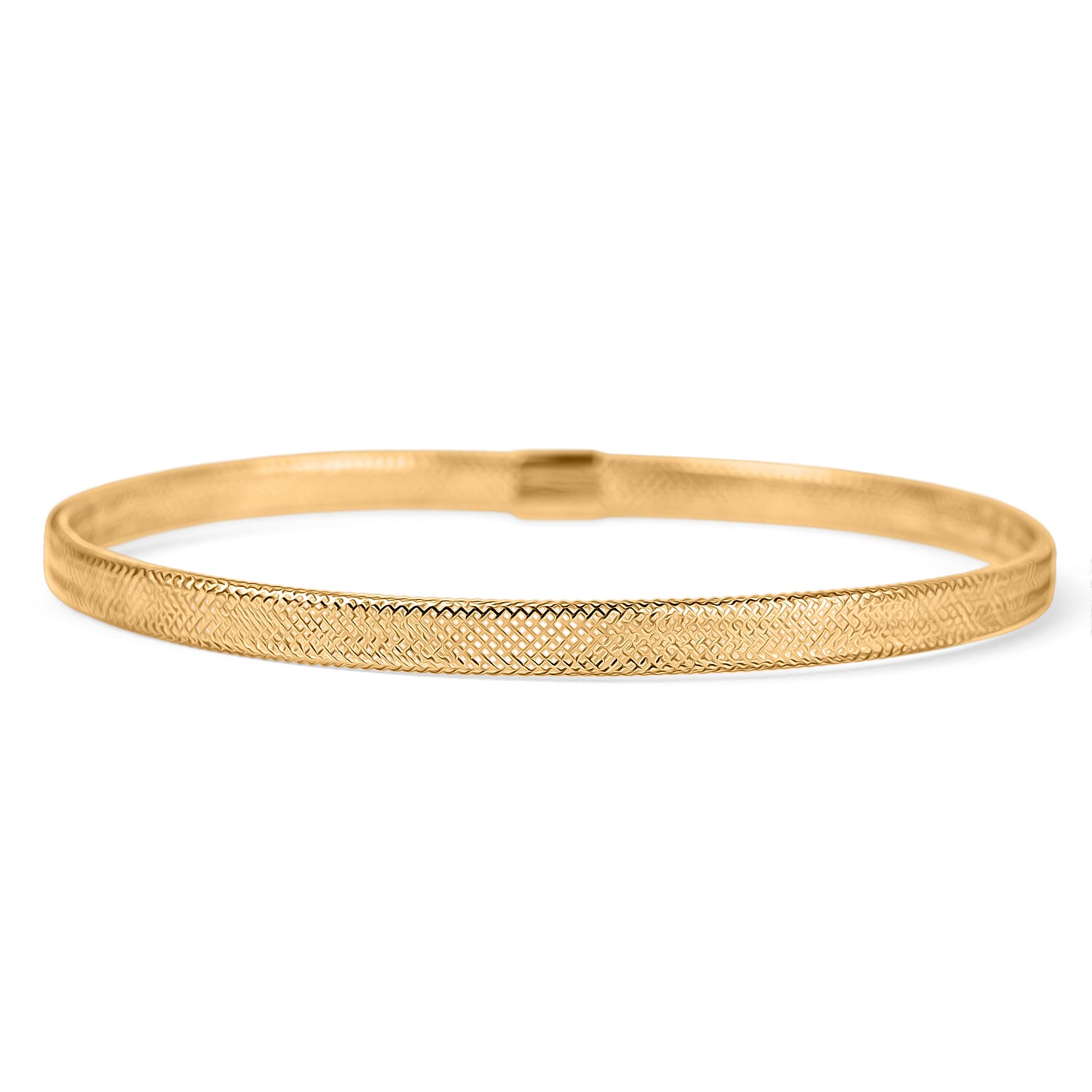 Vicenza Showcase Deal - 9K Yellow Gold Stretchable Omega Bangle 8122900 0