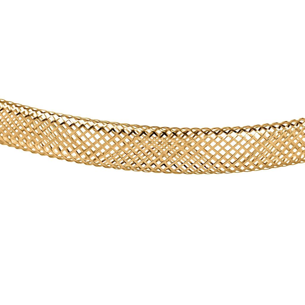 Vicenza Showcase Deal - 9K Yellow Gold Stretchable Omega Bangle