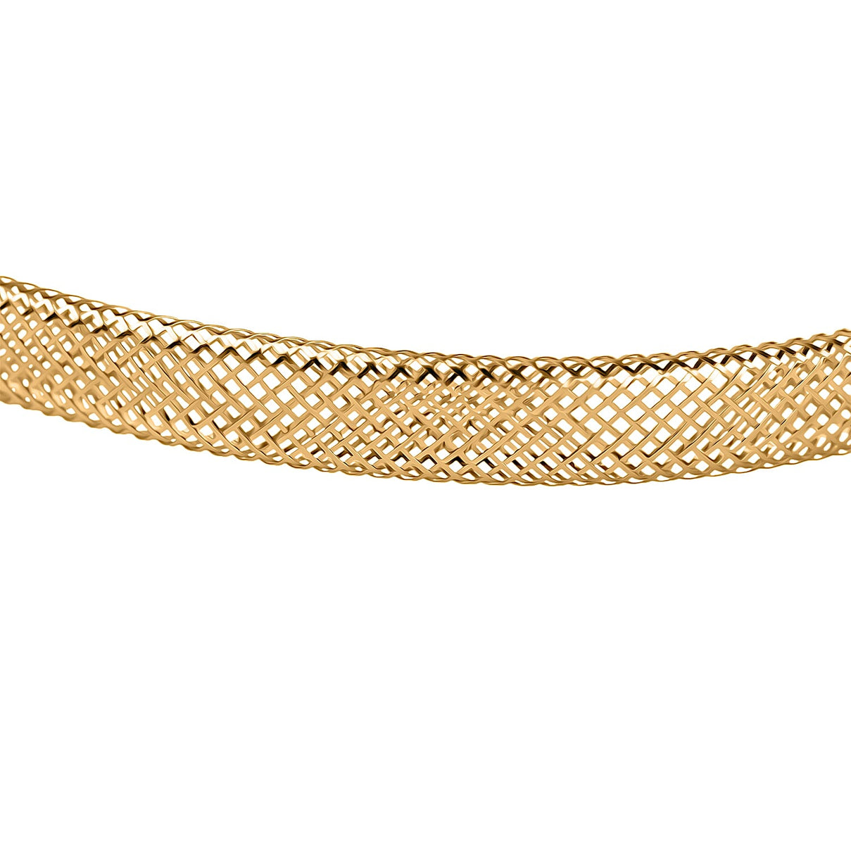 Vicenza Showcase Deal - 9K Yellow Gold Stretchable Omega Bangle 8122900 1