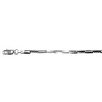 Italian Made Close Out - Sterling Silver Diamond Cut Paper Clip Necklace (Size - 18)