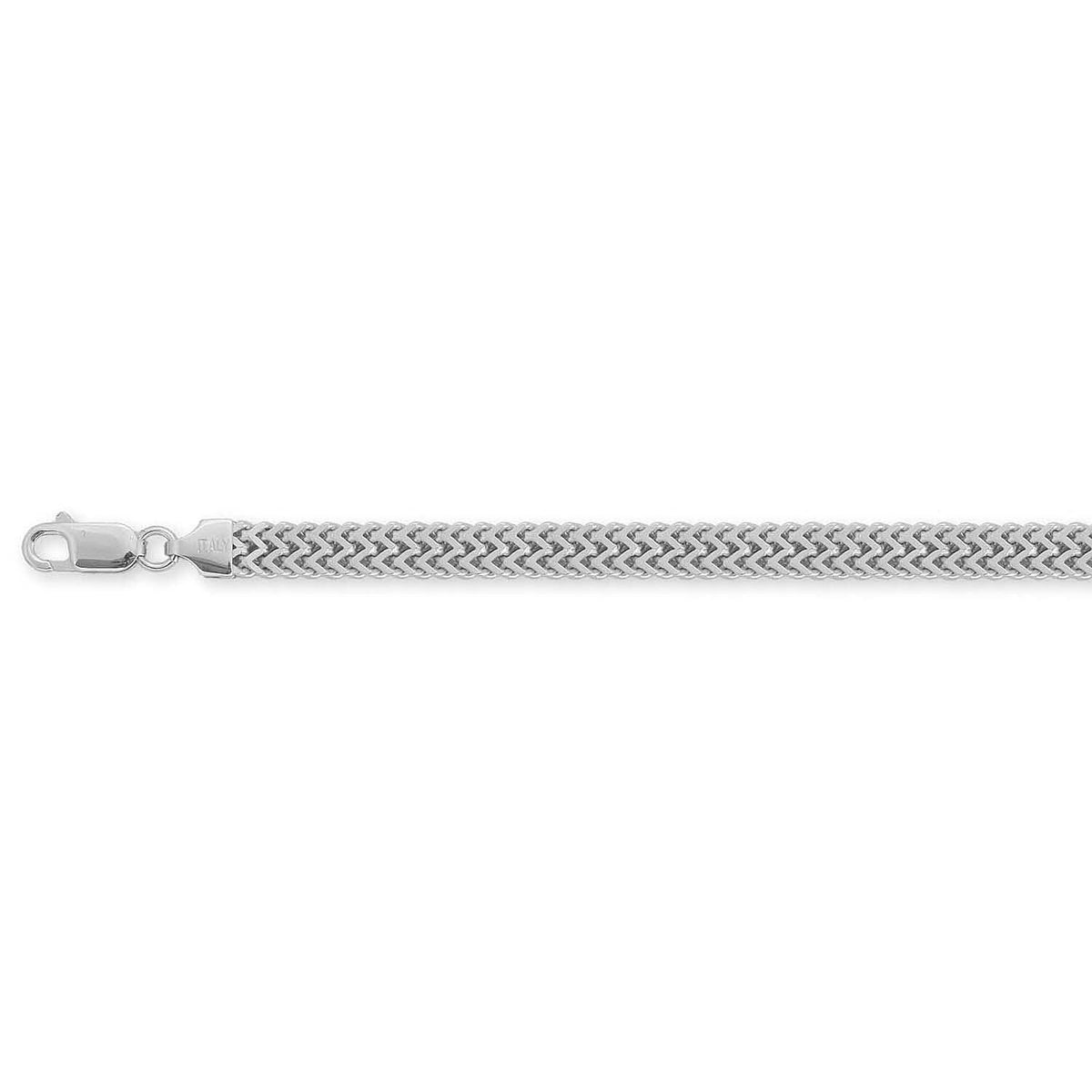 Vicenza Collection - Sterling Silver Rail Bracelet (Size - 7.5) with Lobster Clasp, Silver Wt. 13.21 Gms. 8110089 0