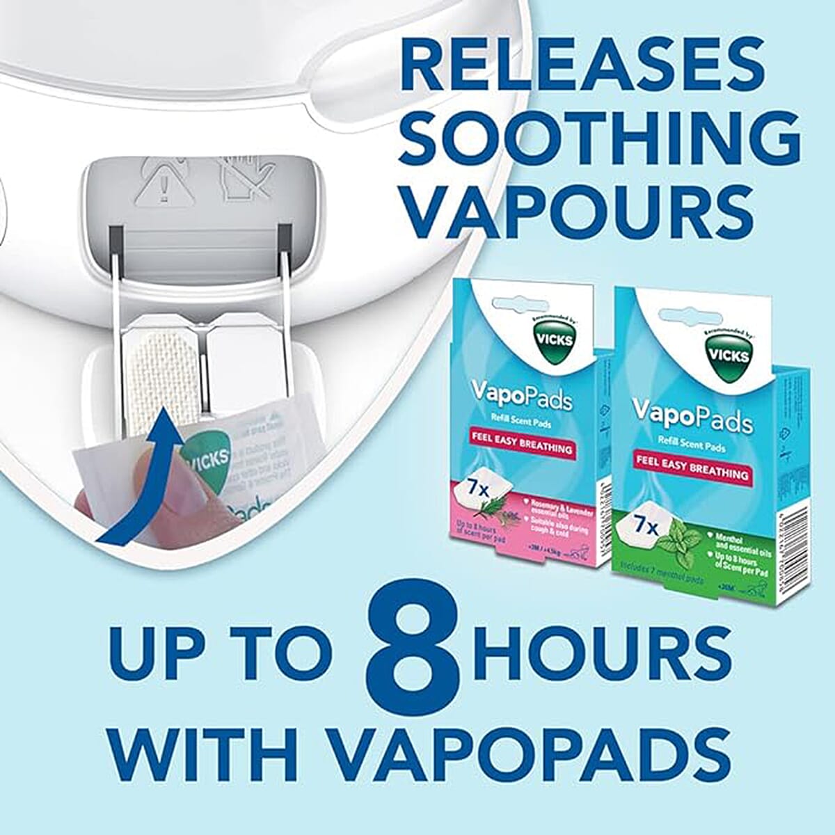Vicks Top Fill Cool Mist Ultrasonic Humidifier - VapoPads Included 7706141 5