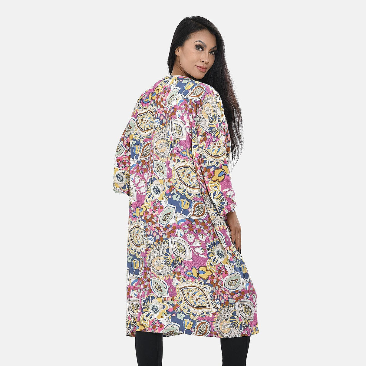 Printed Long Kimono 7507659 1
