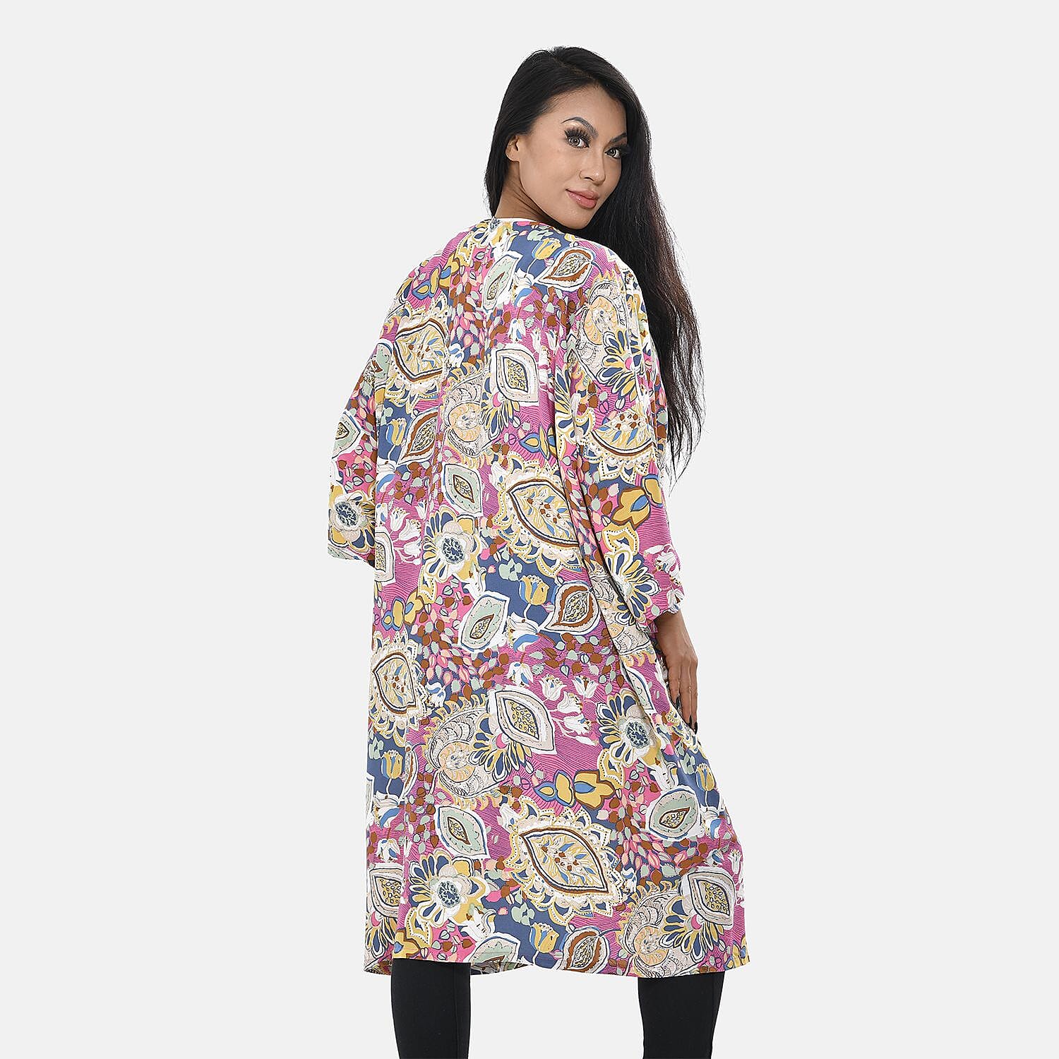 Printed Long Kimono 7507659 1