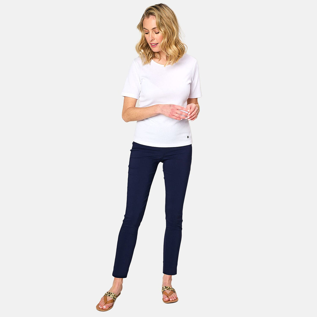 Emreco Jean Style Stretch Trouser (Size 10) - Navy 7734290 0