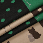 Closeout Deal Patchwork Pattern Super Soft Shawl (One Size, 180x67cm) - Green Black - Multi