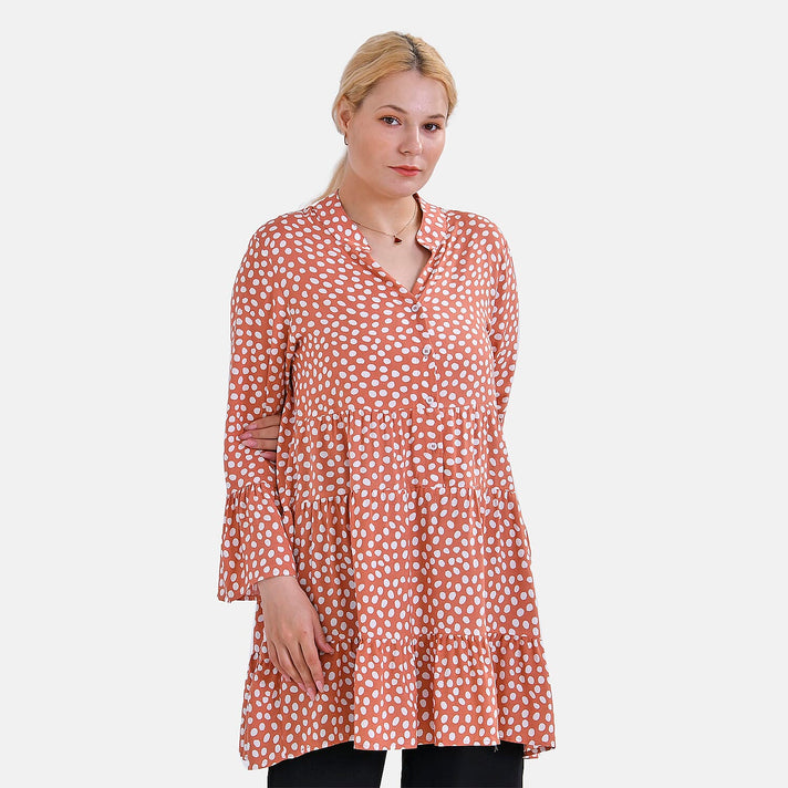 La Marey Leaf Pattern Oversized Shirt 7750178 1