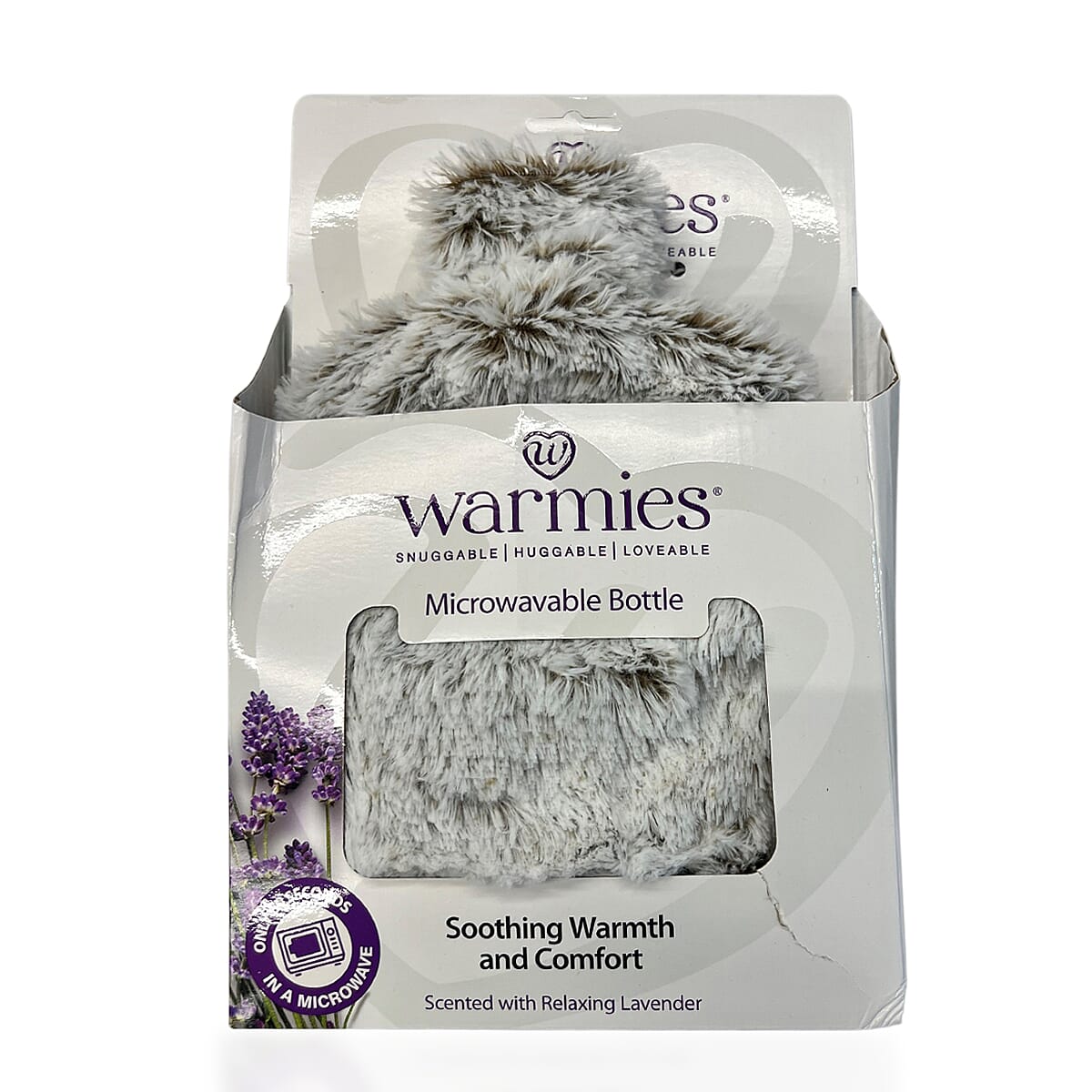 WARMIES Marshmallow Microwavable Hot Water Bottle - Beige 8330962 0