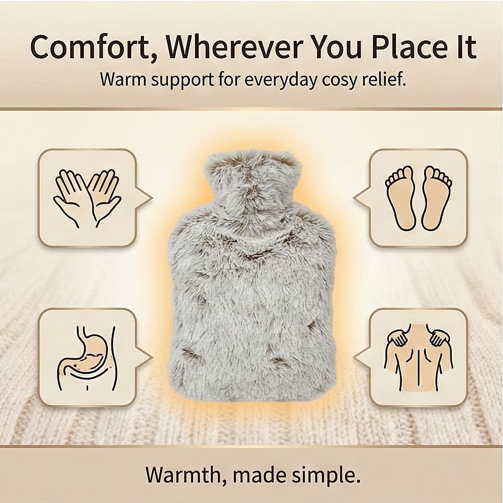 WARMIES Marshmallow Microwavable Hot Water Bottle - Beige 8330962 4
