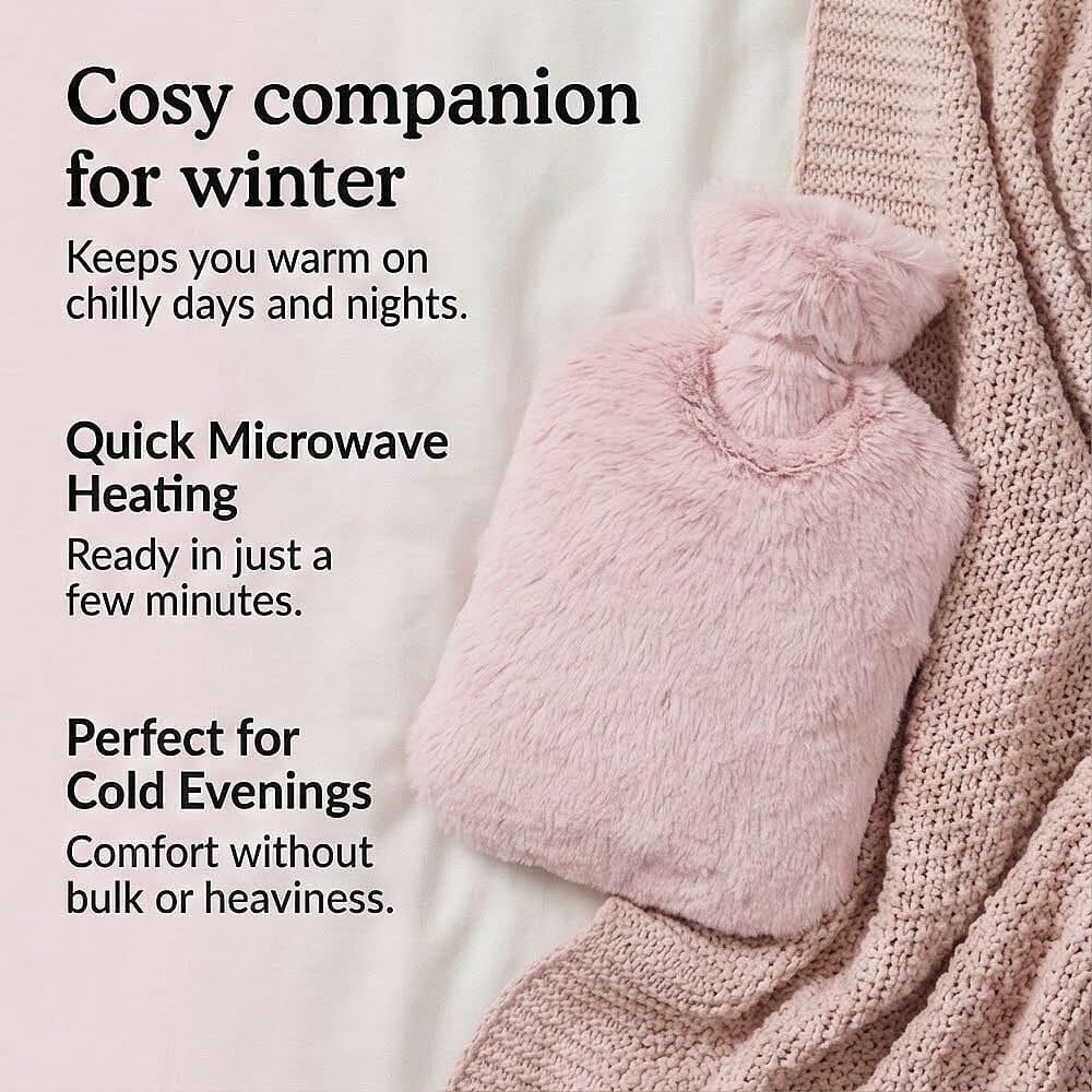 WARMIES Marshmallow Microwavable Hot Water Bottle - Pink V32639694 1