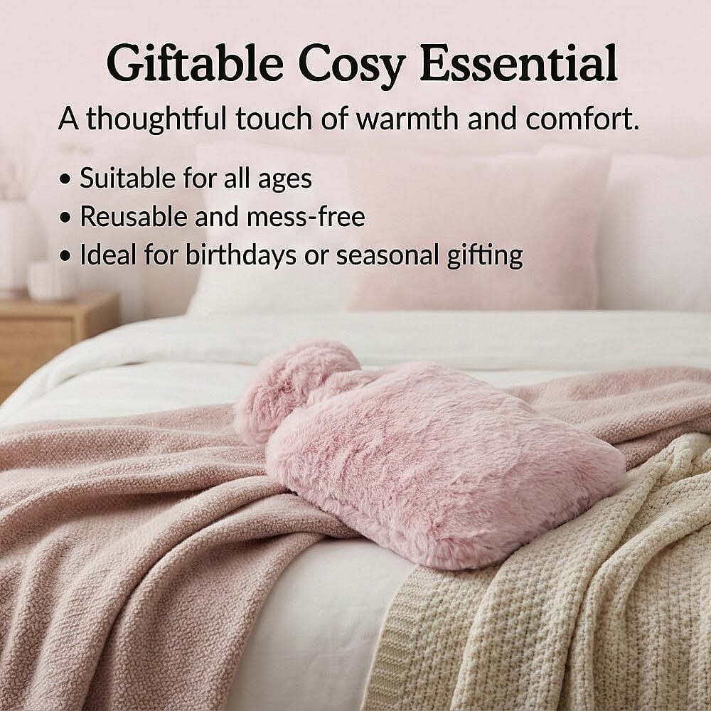 WARMIES Marshmallow Microwavable Hot Water Bottle - Pink V32639694 4