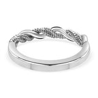 Platinum Overlay Sterling Silver Ring
