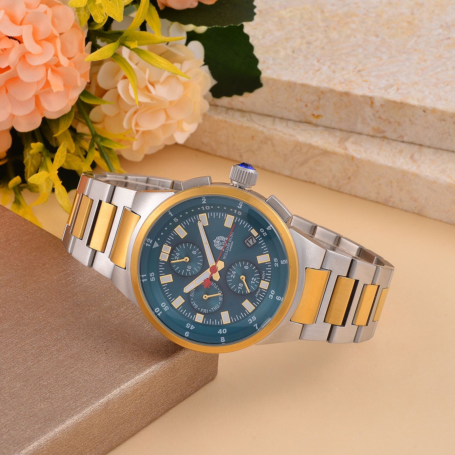 WILLIAM HUNT Limited Edition 5ATM Water Resistant Watch With Presentation Box - Two Tone 8235488 2