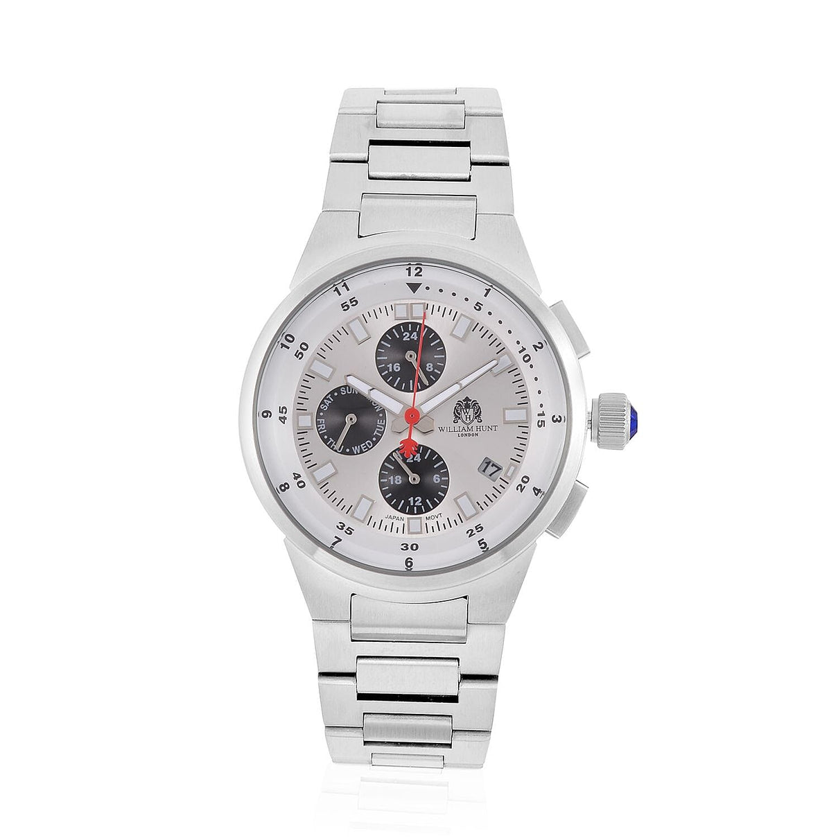 WILLIAM HUNT Limited Edition 5ATM Water Resistant Watch With Presentation Box - Silver V32371644 0