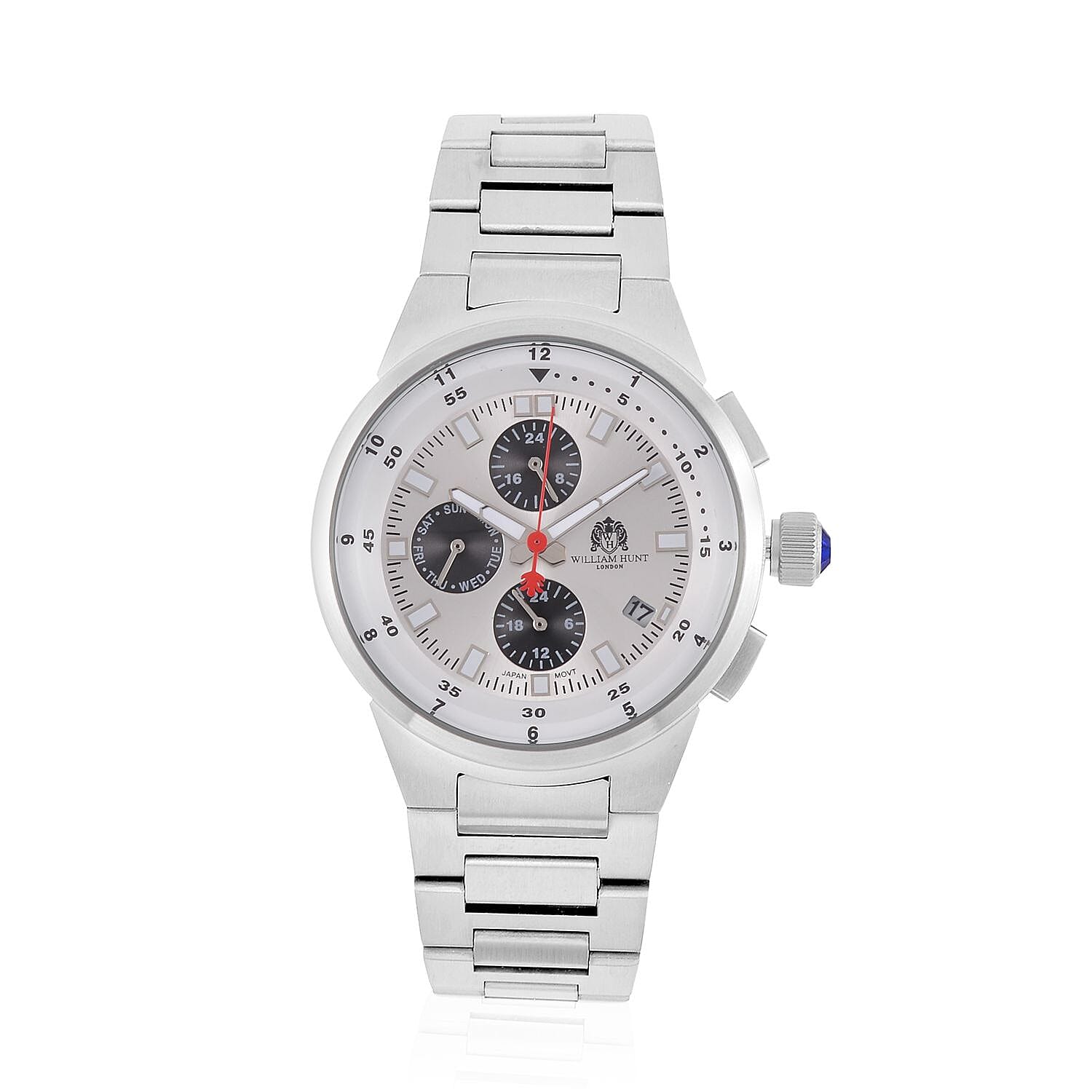 WILLIAM HUNT Limited Edition 5ATM Water Resistant Watch With Presentation Box - Silver V32371644 0