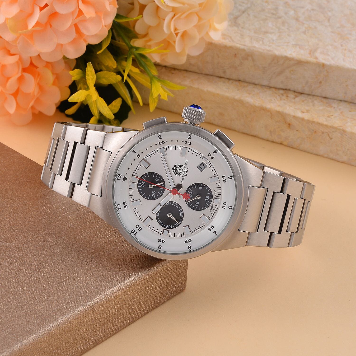 WILLIAM HUNT Limited Edition 5ATM Water Resistant Watch With Presentation Box - Silver V32371644 2
