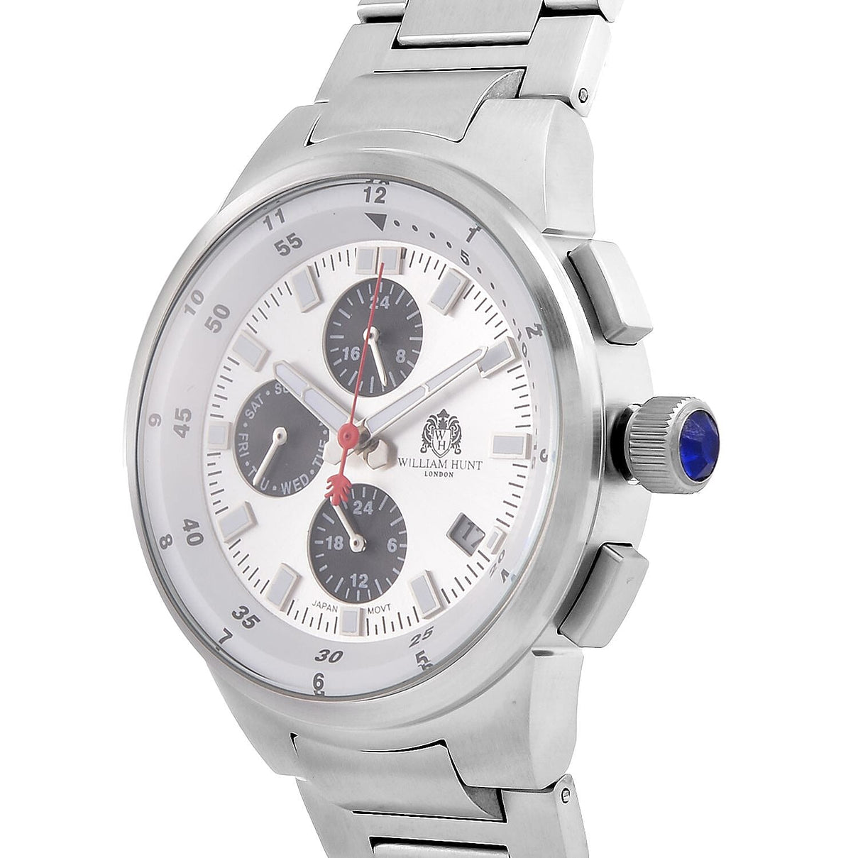 WILLIAM HUNT Limited Edition 5ATM Water Resistant Watch With Presentation Box - Silver V32371644 4